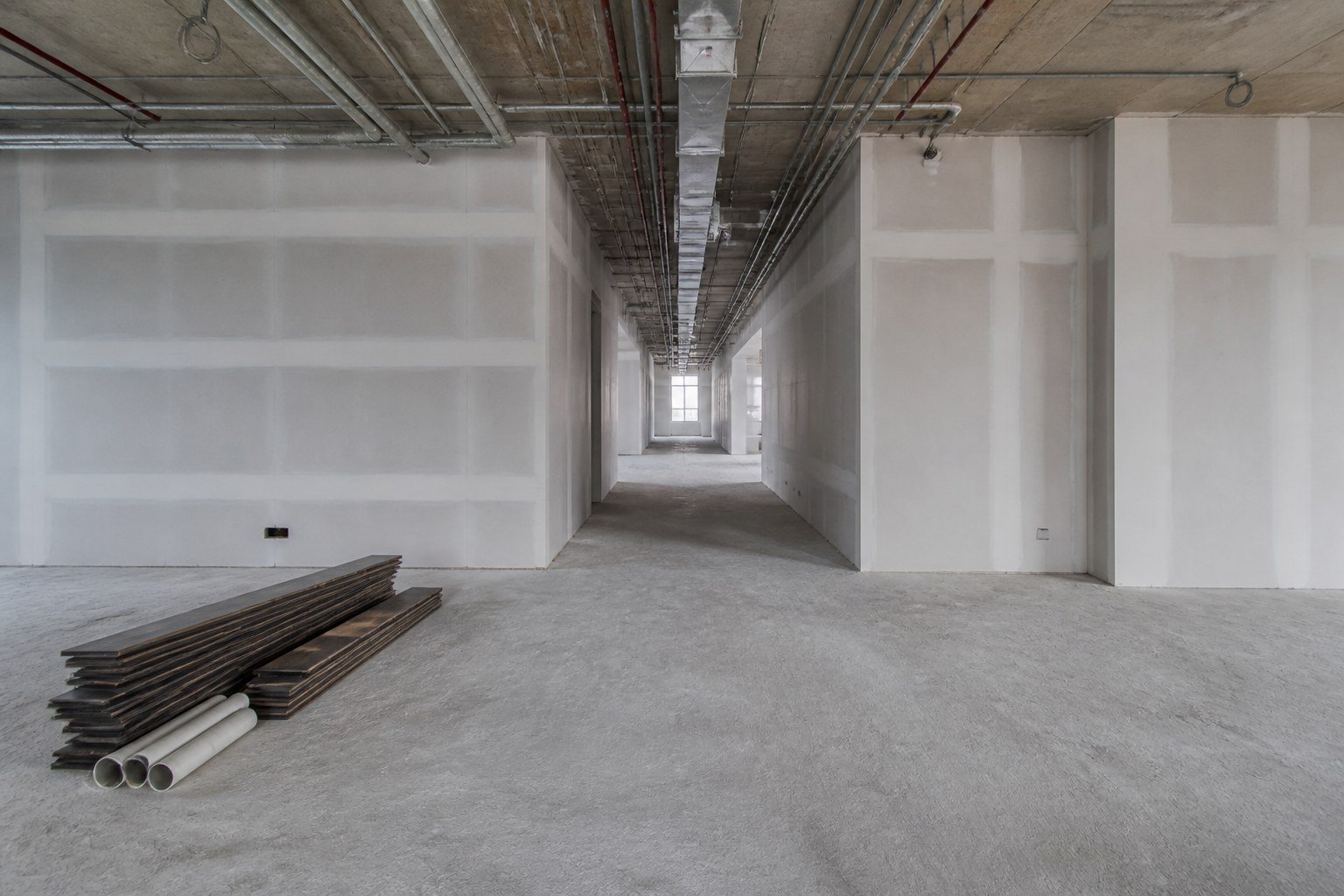 Empty office shell before fit-out